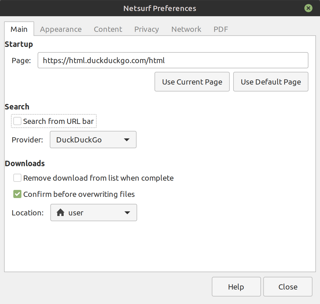 netsurf-prefs netsurf-prefs