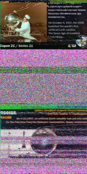 来自国际空间站 2 号的 SSTV 图片