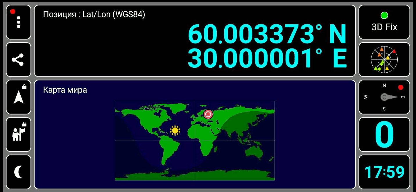 GPS coordinates