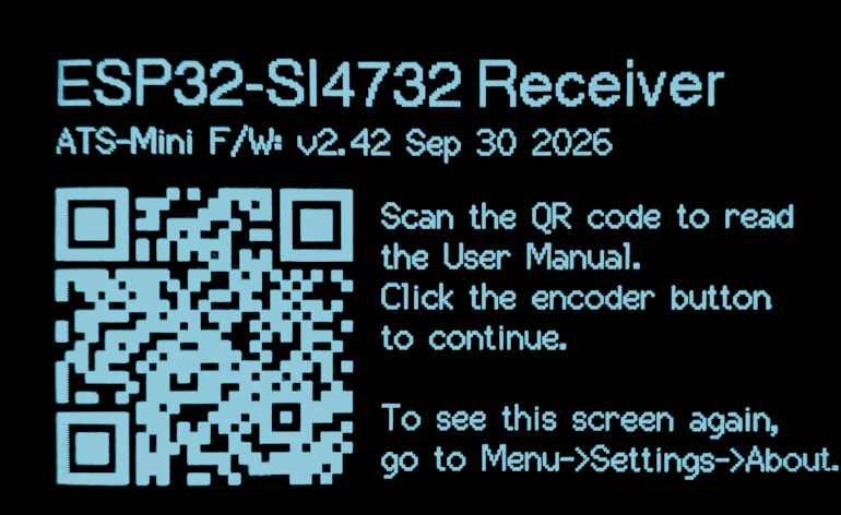 How to update the firmware of the ATS-Mini receiver