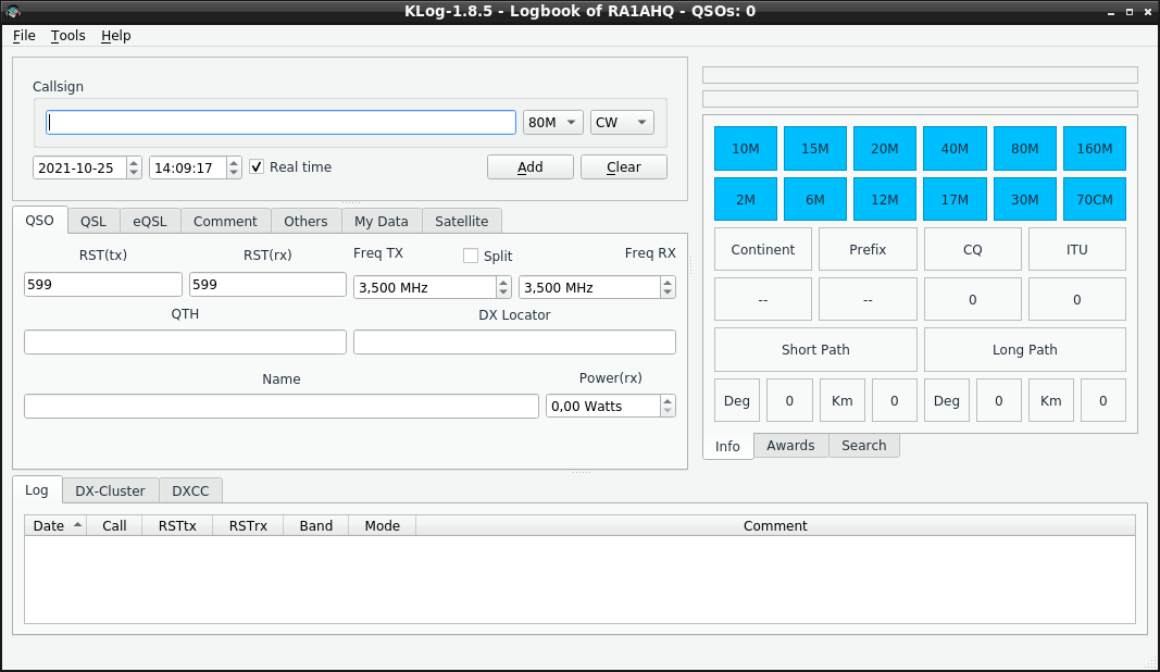 Journaux de communications radioamateurs (QSO logs) pour Linux: installation et comparaison - Partie 2