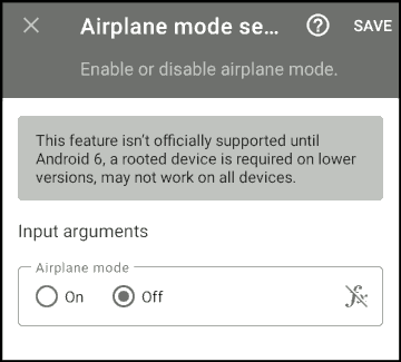 Flugmodus ausschalten
