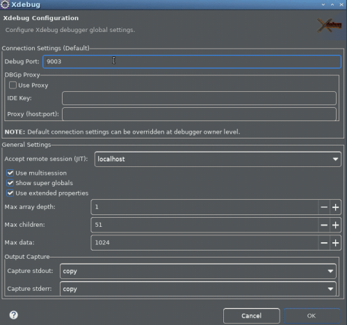 XDebug Configurer le port 900